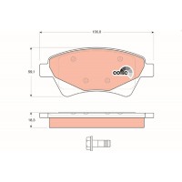GDB1597 TRW Комплект гальмівних колодок дисковий гальм