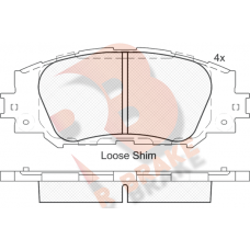 RB2172 R BRAKE Комплект гальмівних колодок дисковий гальм