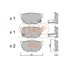 704-07021P IAP QUALITY PARTS Комплект гальмівних колодок дисковий гальм