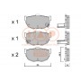 704-07021P IAP QUALITY PARTS Комплект гальмівних колодок дисковий гальм