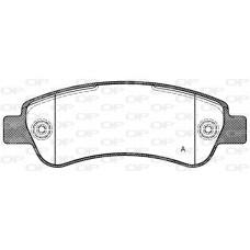 BPA1238.00 OPEN PARTS КомплеК т гальмівних колодок, дискове гальмо