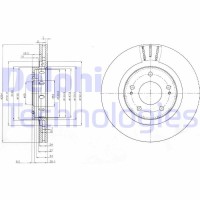 BG4038C DELPHI Гальмівний диск