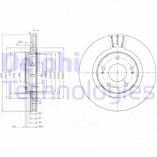 BG4038C DELPHI Гальмівний диск