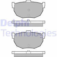LP1072 DELPHI Комплект гальмівних колодок дисковий гальм