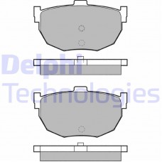 LP1072 DELPHI Комплект гальмівних колодок дисковий гальм