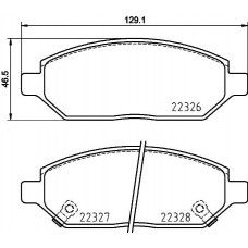 8DB 355 025-451 HELLA Комплект гальмівних колодок дисковий гальм