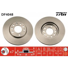 DF4048 TRW Гальмівний диск
