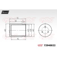 72940022 MAXTECH Поршень корпус скоби гальма