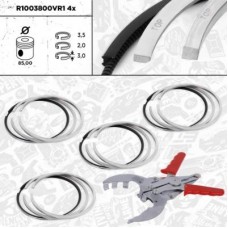 R1003800VR1 ET ENGINETEAM Комплект поршневих кілець