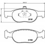 8DB 355 008-431 HELLA Комплект гальмівних колодок, дискове гальмо