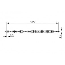 1 987 477 309 BOSCH Тросик, cтояночный тормоз