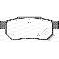 BPA0233.02 OPEN PARTS Комплект гальмівних колодок дисковий гальм