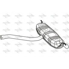 P36059 FENNO Глушник вихлопних газів кінцевий