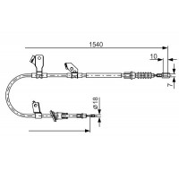 1 987 482 271 BOSCH Тросик, cтояночный тормоз