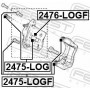 2476-LOGF FEBEST Поршень корпус скоби гальма
