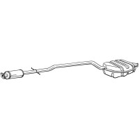 290-159 BOSAL Глушник вихлопних газів кінцевий