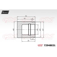72948031 MAXTECH Поршень корпус скоби гальма