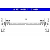 24.5233-0180.3 ATE Гальмівний шланг