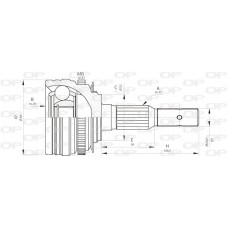 CVJ5273.10 OPEN PARTS Шарнирный комплект, Привідний вал