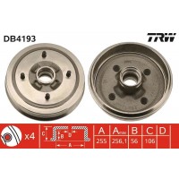 DB4193 TRW Гальмівний барабан