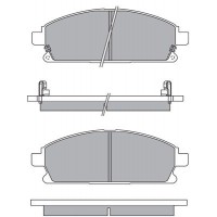 ASN-2203 AISIN Комплект гальмівних колодок дисковий гальм