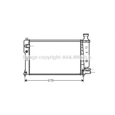 PE2097 AVA QUALITY COOLING Радіатор охолодження двигуна