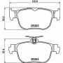 8DB 355 040-981 HELLA Комплект гальмівних колодок дисковий гальм
