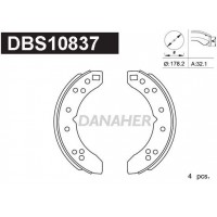 DBS10837 DANAHER Комплект гальмівних колодок