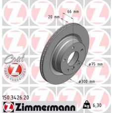 150.3426.20 ZIMMERMANN Гальмівний диск