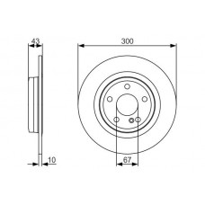 0 986 479 A38 BOSCH Гальмівний диск