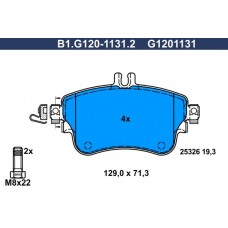 B1.G120-1131.2 GALFER Комплект гальмівних колодок дисковий гальм