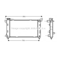 CR2085 PRASCO Радіатор охолодження двигуна