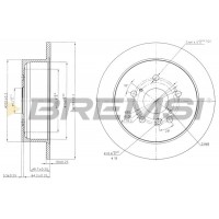 CD7545S BREMSI Гальмівний диск