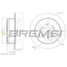 CD7545S BREMSI Гальмівний диск