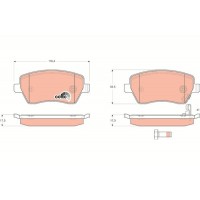 GDB3396 TRW КомплеК т гальмівних колодок, дискове гальмо
