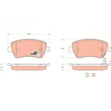 GDB3396 TRW КомплеК т гальмівних колодок, дискове гальмо
