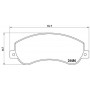 P 24 064 BREMBO Комплект гальмівних колодок дисковий гальм