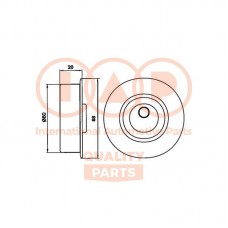 127-12054 IAP QUALITY PARTS Натяжний ролик ремінь ГРМ