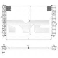 702-0034 TYC Радіатор охолодження двигуна