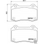 8DB 355 037-621 HELLA КомплеК т гальмівних колодок, дискове гальмо