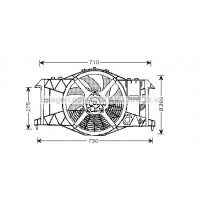 RT7533 AVA QUALITY COOLING Вентилятор охолодження двигуна