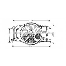 RT7533 AVA QUALITY COOLING Вентилятор охолодження двигуна