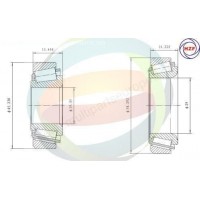 70-210040 MULTIPARTS Комплект підшипника ступиці колеса