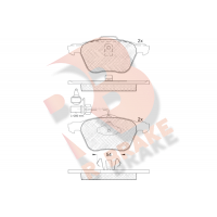 RB1395 R BRAKE Комплект гальмівних колодок дисковий гальм