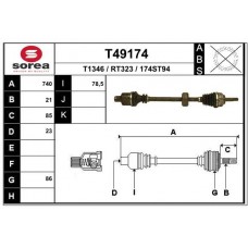 T49174 EAI Привідний вал