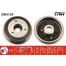 DB4129 TRW Гальмівний барабан