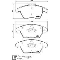 P 85 075 BREMBO Комплект гальмівних колодок дисковий гальм