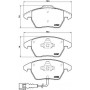 P 85 075 BREMBO Комплект гальмівних колодок дисковий гальм