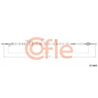 17.1663 COFLE Тросик, cтояночный тормоз