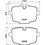 MDB3894 MINTEX Комплект гальмівних колодок дисковий гальм